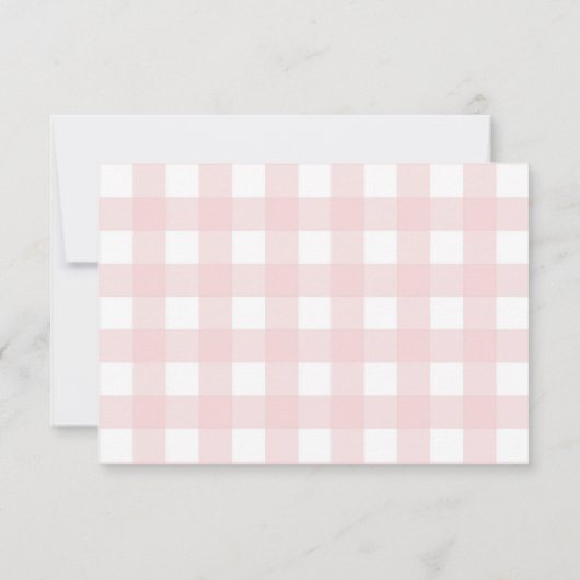 南名門私立校風のピンクガールフローラサンキューカード サンキューカード (裏面)