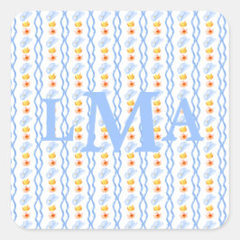 南名門私立校風の女性のカーボーイモノグラム卒業 スクエアシール