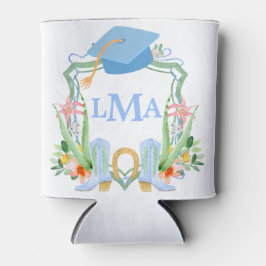 南名門私立校風の女性のカーボーイモノグラム卒業 缶クーラー