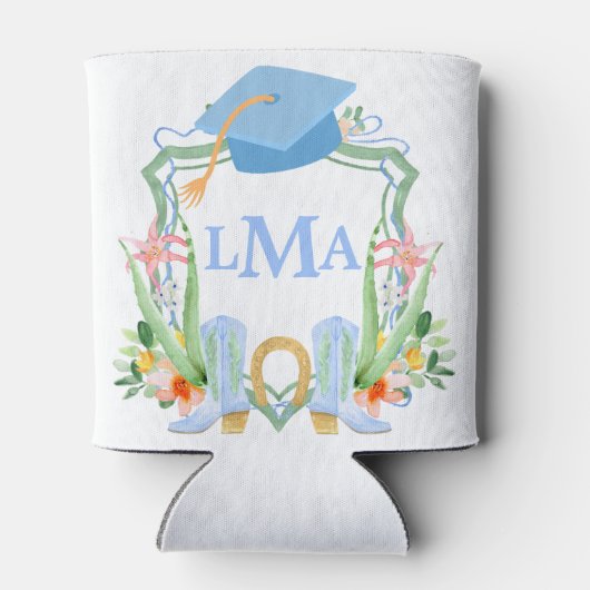 南名門私立校風の女性のカーボーイモノグラム卒業 缶クーラー (裏面)