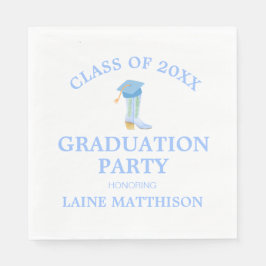 南名門私立校風の女性のカーボーイ卒業 スタンダードランチョンナプキン