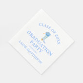 南名門私立校風の女性のカーボーイ卒業 スタンダードランチョンナプキン (角)