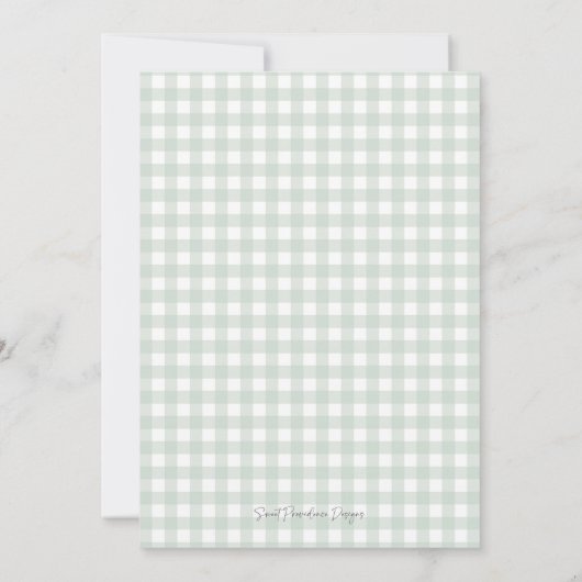 南名門私立校風の男の子狩りダックドッグベイビーシャワー 招待状 (裏面)