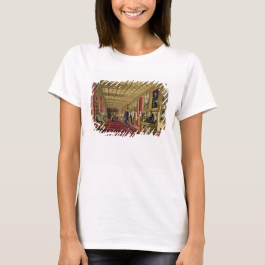 南回廊、ウィンザー城、1838年（クロモリト） Tシャツ (正面)