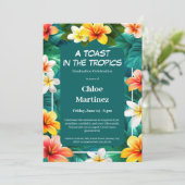 南国での乾杯 | 南国での卒業パーティー 招待状 (スタンド正面)