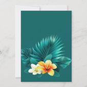 南国での乾杯 | 南国での卒業パーティー 招待状 (裏面)