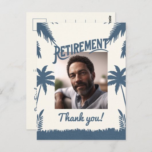 南国の引退写真ありがとうございます ポストカード (正面/裏面)