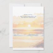 南国サンセットビーチ ブライダルシャワーパーティー 招待状 (裏面)