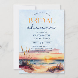 南国サンセットビーチ ブライダルシャワーパーティー 招待状