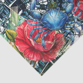 南国トロピカル フラワーズ パロット＆バタフライ 薄葉紙 (詳細)