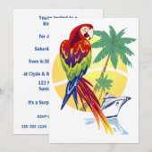 南国パラダイスとマコワインクルーズ船 招待状 (正面/裏面)