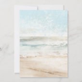 南国ビーチ パーム ツリー カップル シャワー 招待状 (裏面)