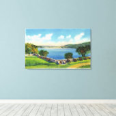 南壁のビュー キャンバスプリント (インサイチュ (ウッドフロア))