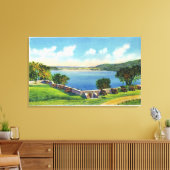 南壁のビュー キャンバスプリント (インサイチュ (リビング))