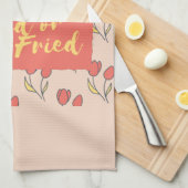 南天おもしろい油 キッチンタオル (四つ折り)