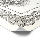 南太平洋とハワイ諸島の地図1855 ポスター (角)