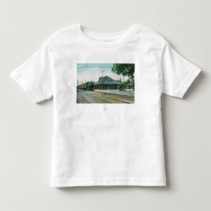 南太平洋のターミナルの外観 トドラーTシャツ