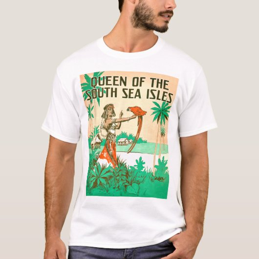 南太平洋の女王の幼児の暗く短い袖のTシャツ Tシャツ (正面)