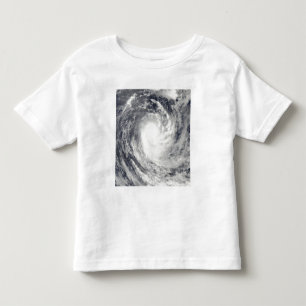 南太平洋の海上のサイクロンルネ トドラーTシャツ