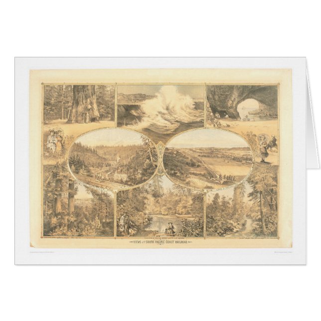 南太平洋の海岸の鉄道(1649A)の眺め (正面横)