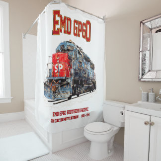 南太平洋のEMD GP60ディーゼル機関車 シャワーカーテン