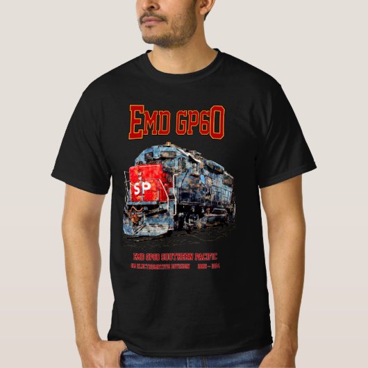 南太平洋のEMD GP60ディーゼル機関車 Tシャツ (正面)