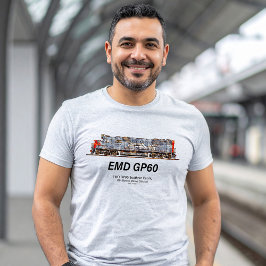 南太平洋のEMD GP60ディーゼル機関車 Tシャツ