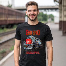 南太平洋のEMD GP60ディーゼル機関車 Tシャツ