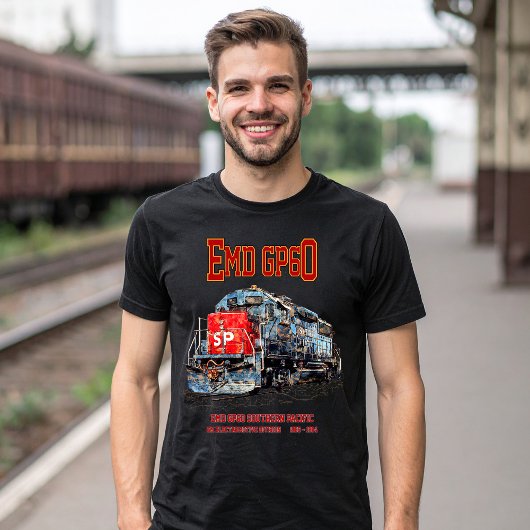 南太平洋のEMD GP60ディーゼル機関車 Tシャツ