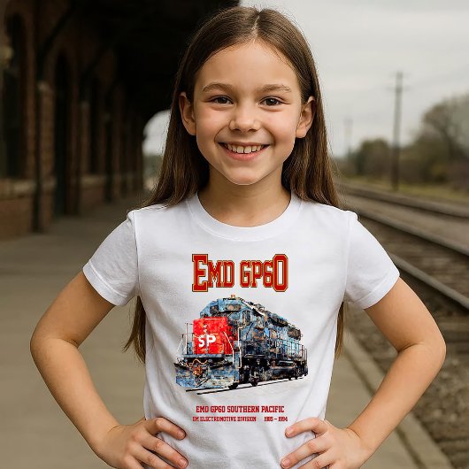 南太平洋のEMD GP60ディーゼル機関車 Tシャツ