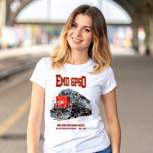 南太平洋のEMD GP60ディーゼル機関車 Tシャツ
