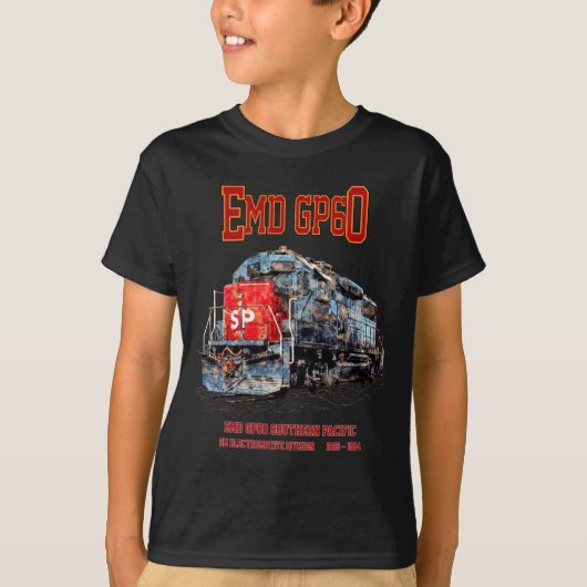 南太平洋のEMD GP60ディーゼル機関車 Tシャツ (正面)