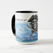 南太平洋クルーズリドの海賊スカル マグカップ (正面左)