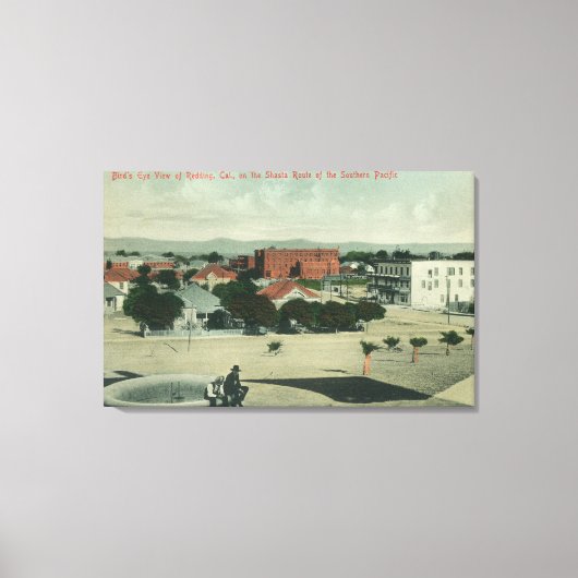 南太平洋シャスタルートからの都市 キャンバスプリント (正面)