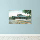 南太平洋デポの外観 キャンバスプリント (インサイチュ (ウッドフロア))