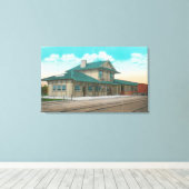 南太平洋デポの見解サンタローザ(カリフォルニア州) キャンバスプリント (インサイチュ (ウッドフロア))