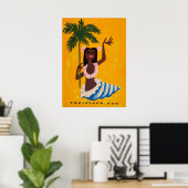 南太平洋レトロヴィンテージ旅行ポスター ポスター (ホームオフィス)