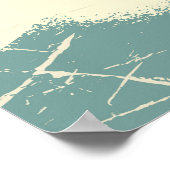 南太平洋ヴィンテージ旅行ポスター ポスター (角)