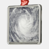 南太平洋上空のサイクロン海 メタルオーナメント (左)