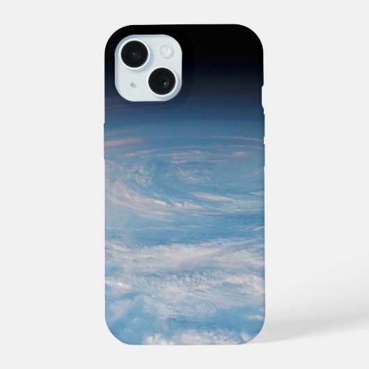 南太平洋上空の円状の雲の形成 iPhone 15ケース (裏面)