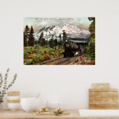 南太平洋山シャスタ1912ヴィンテージ ポスター (キッチン)