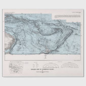 南太平洋海のフロアマップ（1982年）  ラッピングペーパー (フラット)