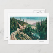 南太平洋鉄道ループトンネルのビュー ポストカード (正面/裏面)