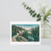 南太平洋鉄道ループトンネルのビュー ポストカード (スタンド正面)