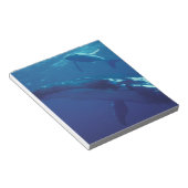 南太平洋、トンガ鯨と子牛 ノートパッド (アングル)