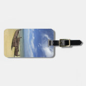 南太平洋、ポリネシフランスのア、ムーア。 ラゲッジタグ (正面横)