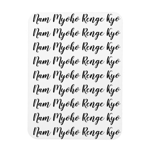 南妙法蓮華経 マグネット (縦)