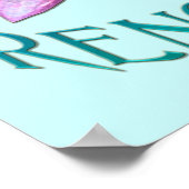 『南妙法蓮華経』仏教ポスタープリント ポスター (角)