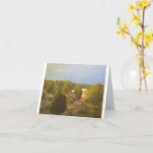 "南山日の出によって走られる" Notecard カード (黄色い花)