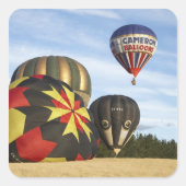 南島和中付近の熱気球 スクエアシール (正面)